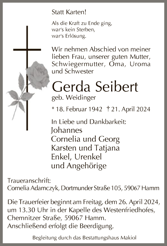 Zur Gedenkseite von Gerda