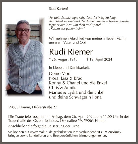 Zur Gedenkseite von Rudi